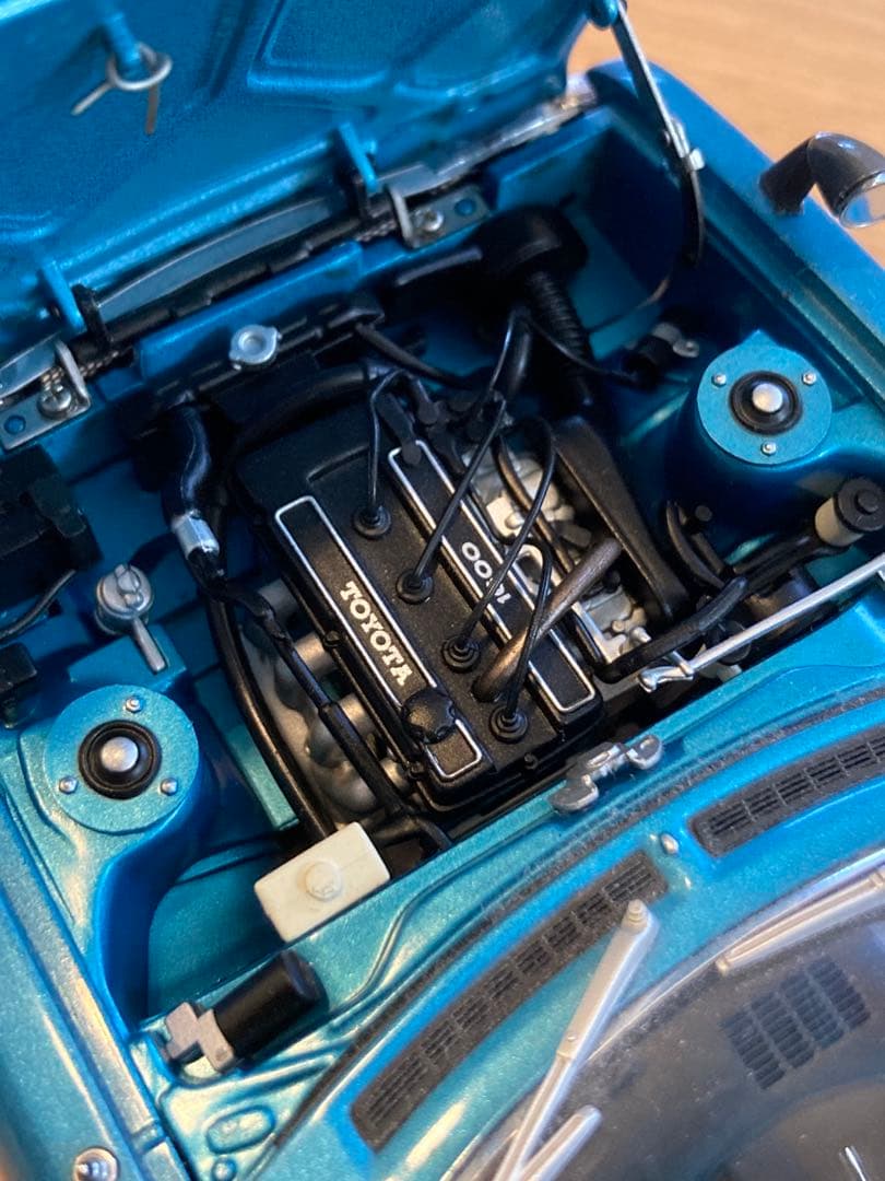 美品オートアート　1/18 ダルマセリカ前期型　ブルー　純正ケース有り