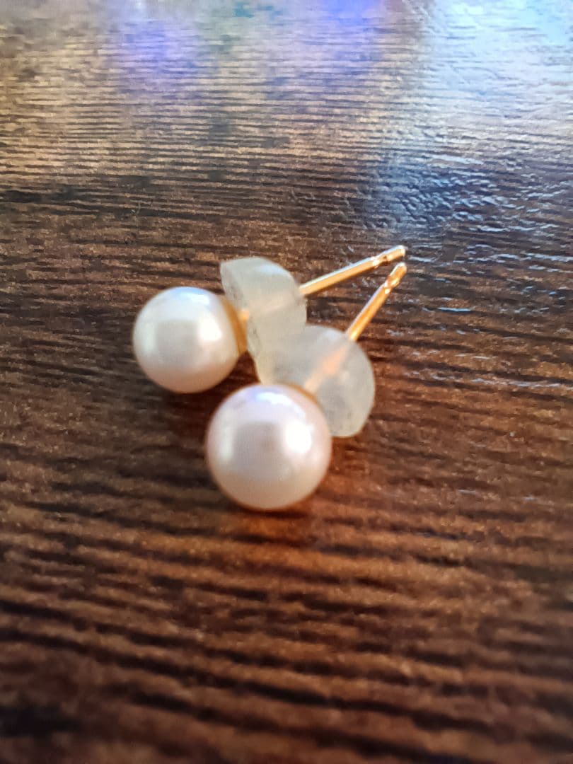 K18パールピアス