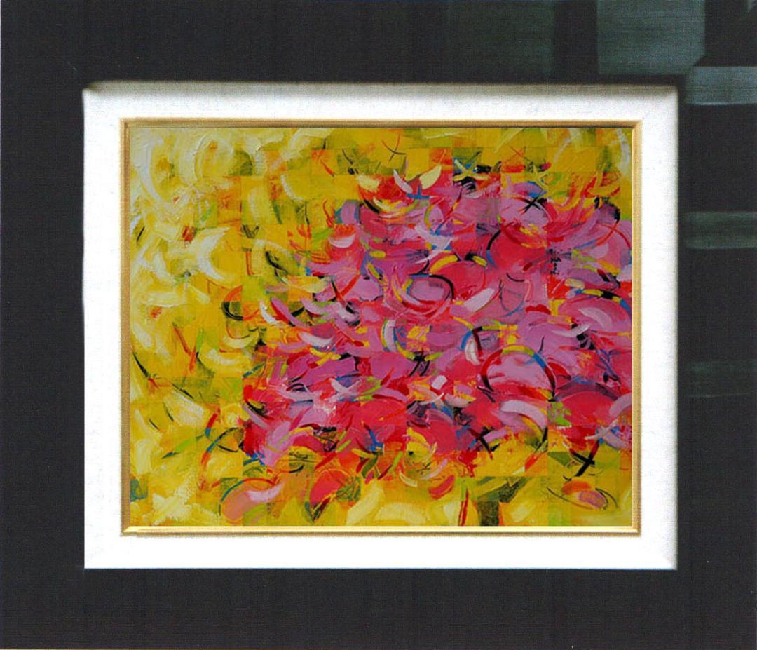 油絵 菅家令子 絵 絵画 インテリア F4-080711 風景 春 満開の桜