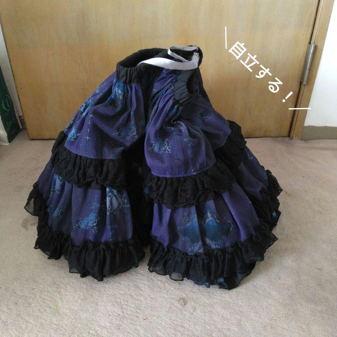 h.NAOTO blue rose パニエ スカート