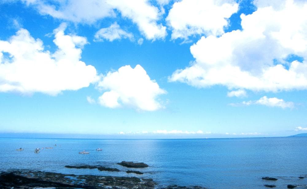 ★展示品！★   Nice Blue / 夏の青　村山ヒデカズ / 額付