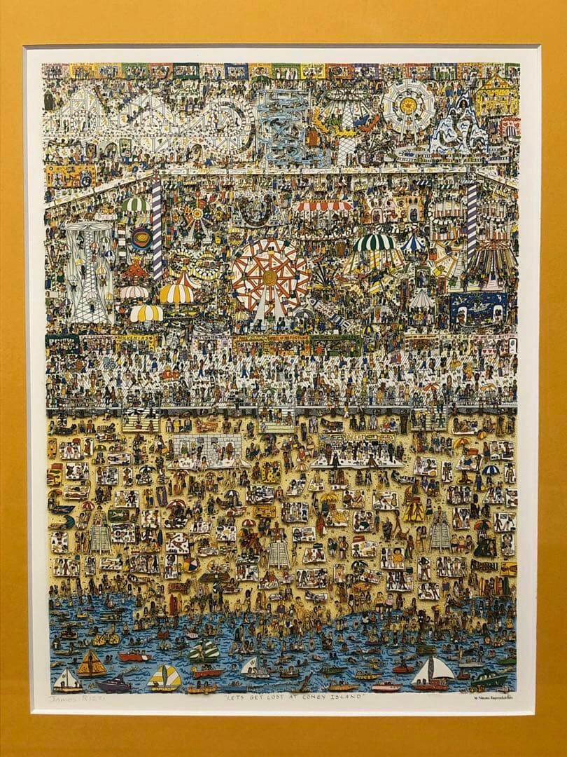 james rizzi ジェームス リジィ 額装ポスター ②