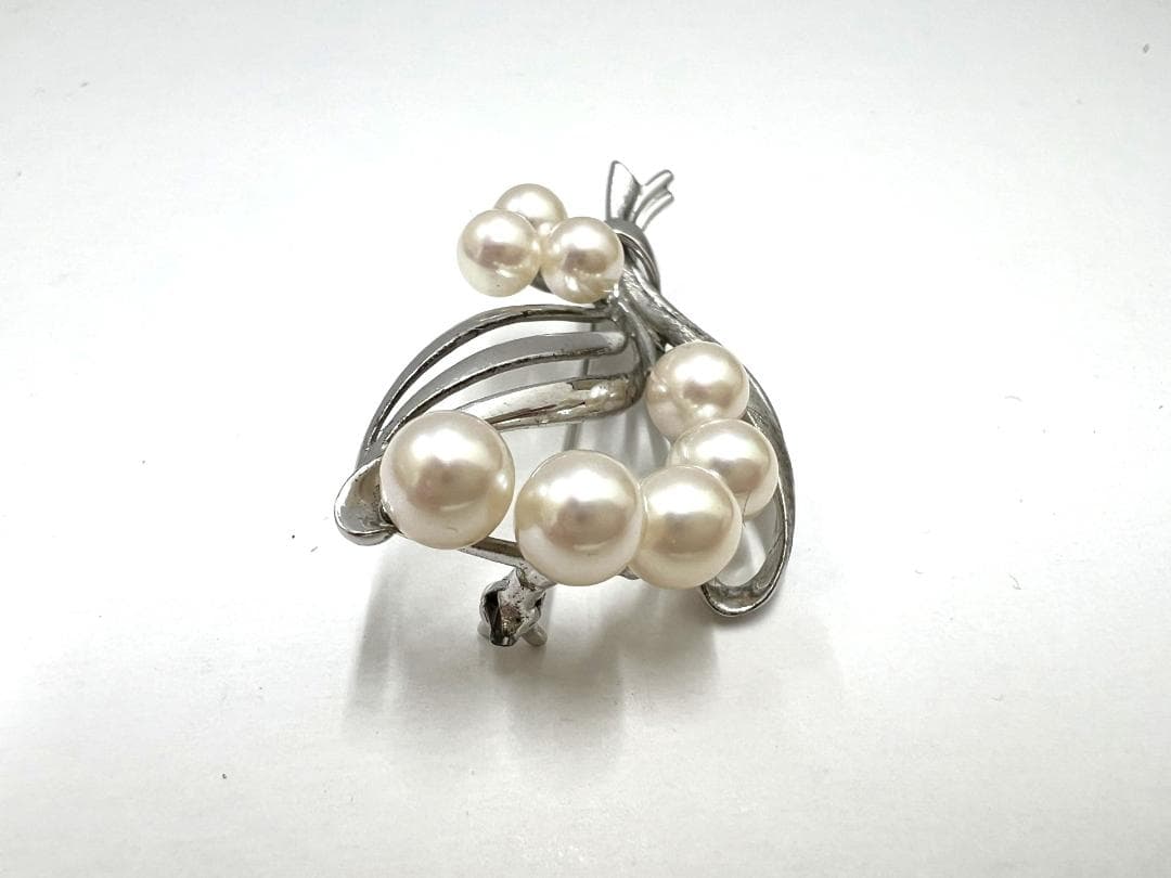 ミキモト MIKIMOTO パールブローチ ケース付き