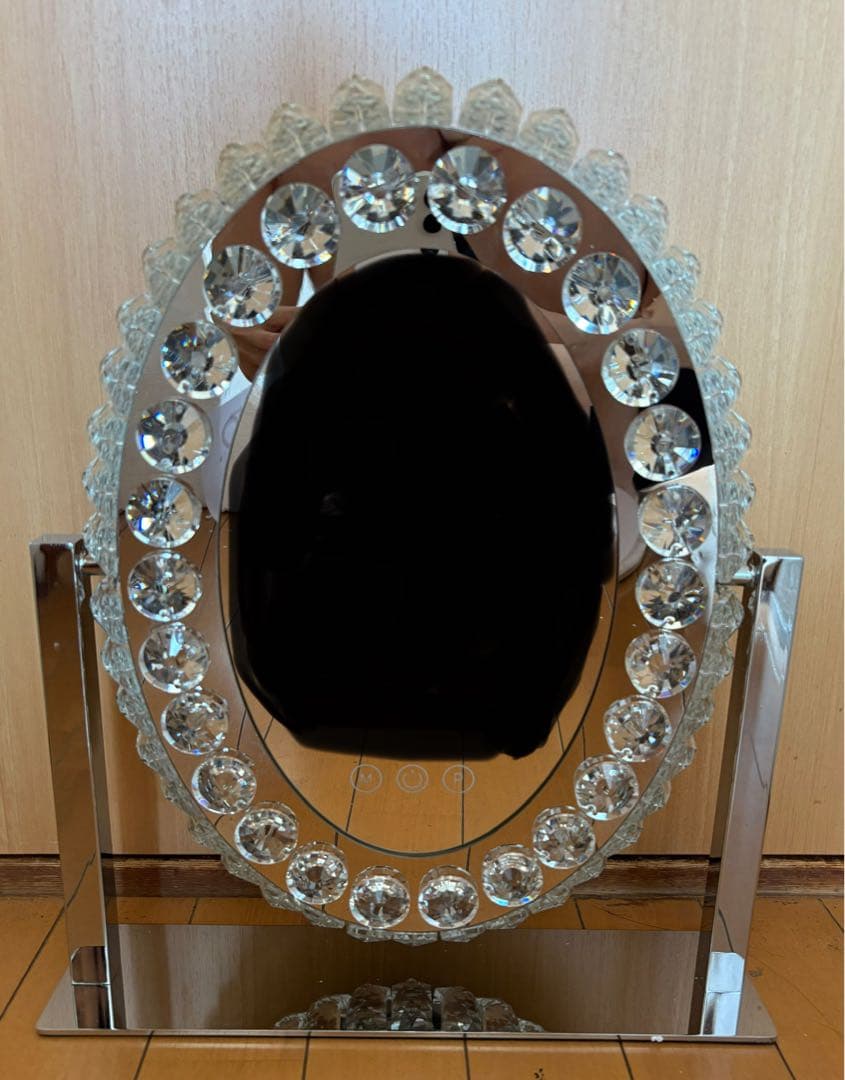 女優ミラー　ハリウッドミラー ライト　クリスタルミラー　卓上ミラー