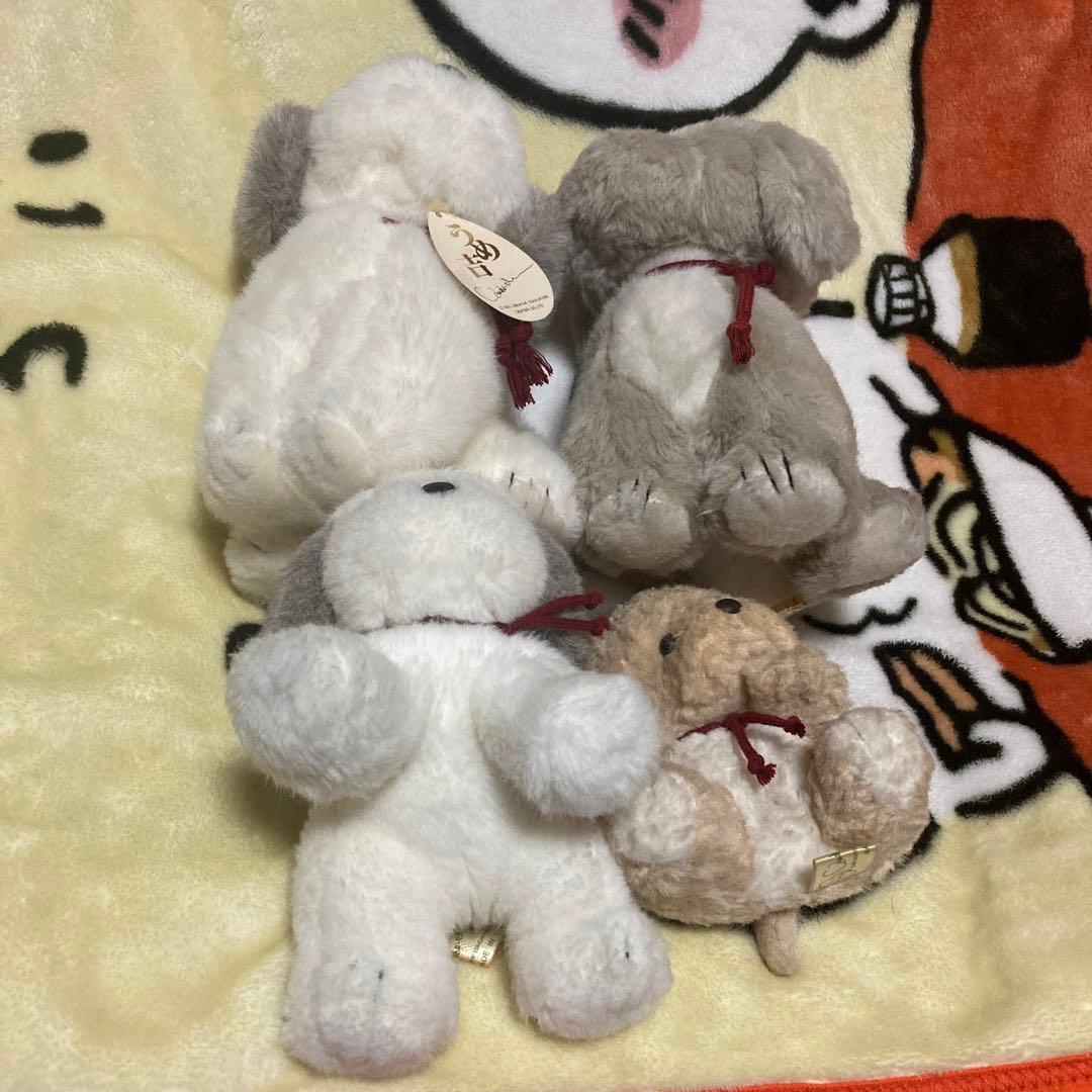 オリエンタルトーイ　うめ吉　ぬいぐるみ　4こセット　中古品