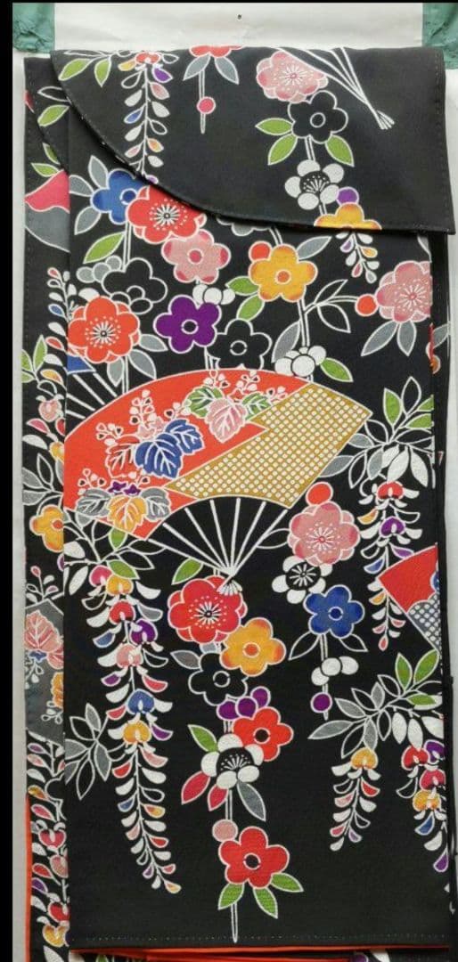 ★紅型振袖/帯/帯揚/帯締/伊達襟/５点セット★おまけ付