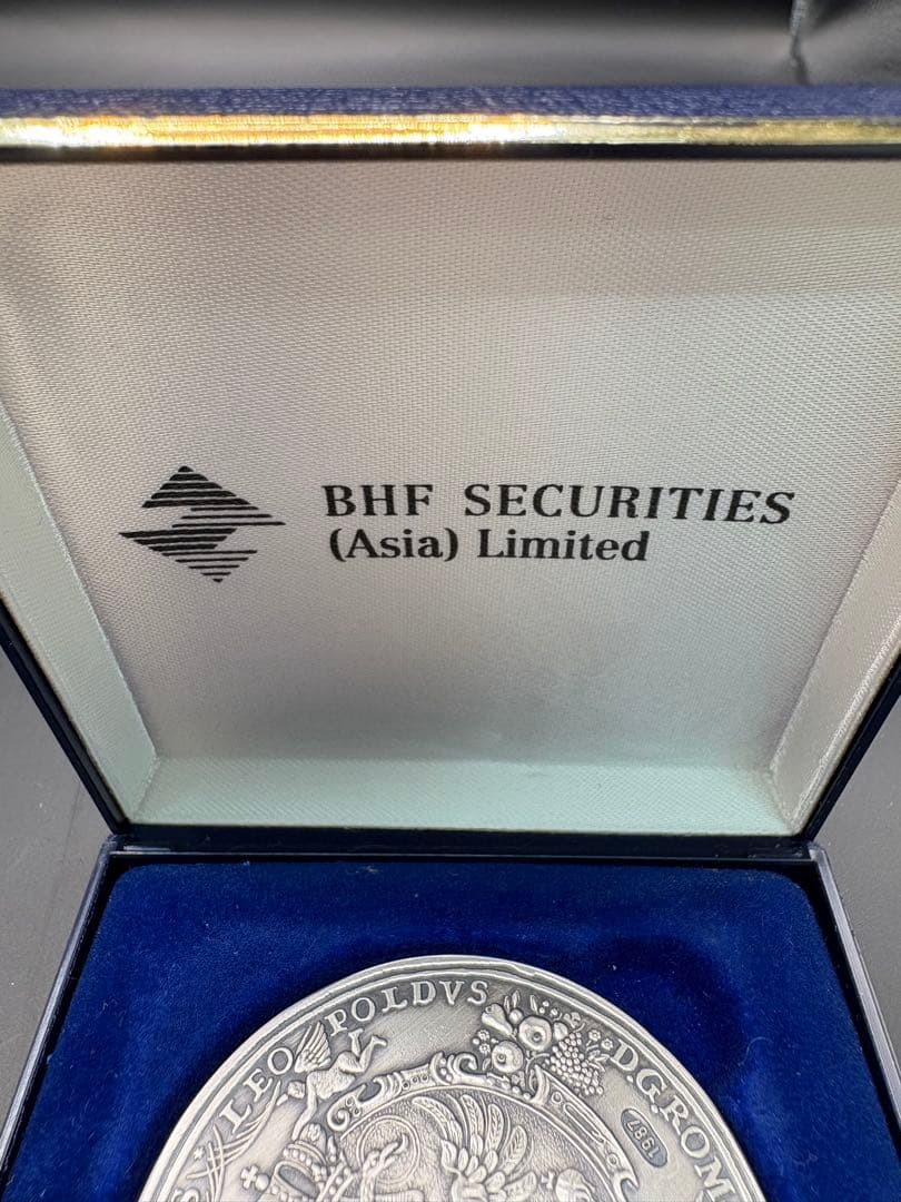 純銀　フランクフルト風景 純銀製メダル BHF SECURITIES