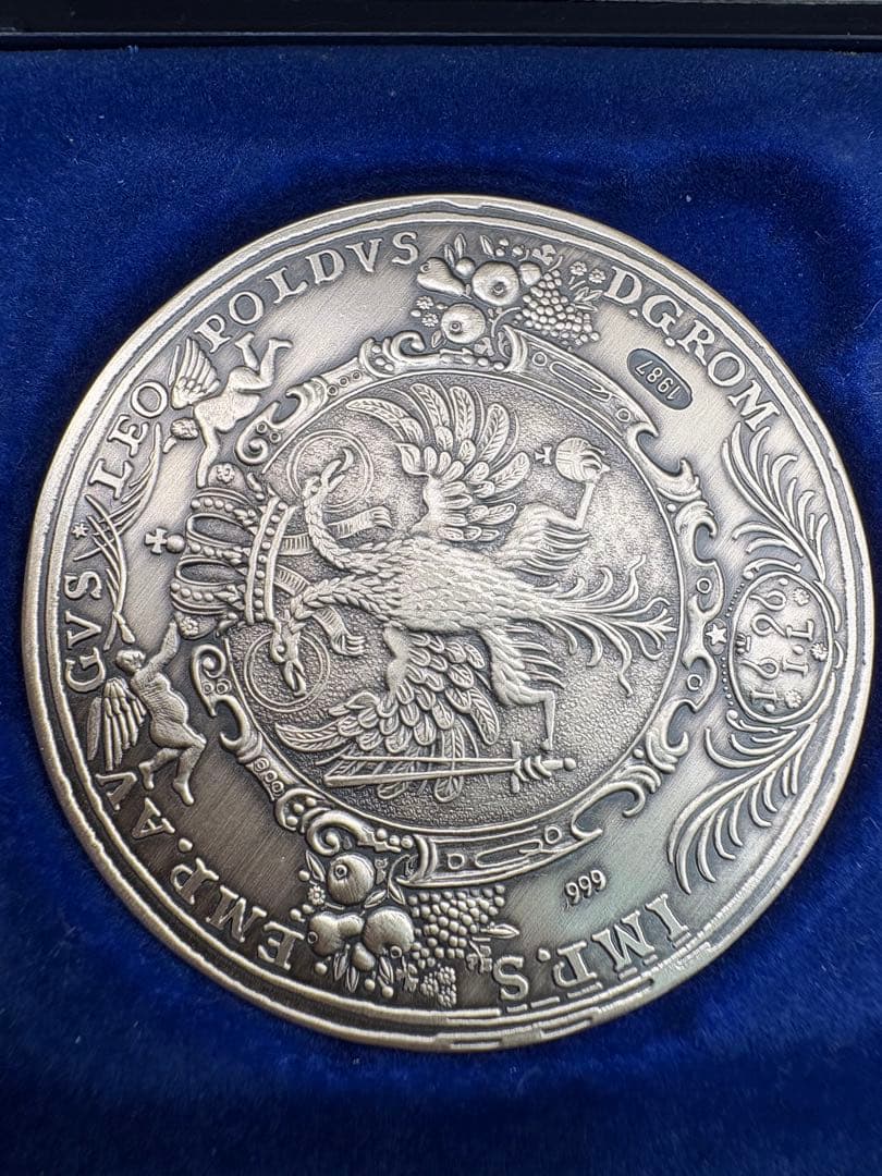 純銀　フランクフルト風景 純銀製メダル BHF SECURITIES