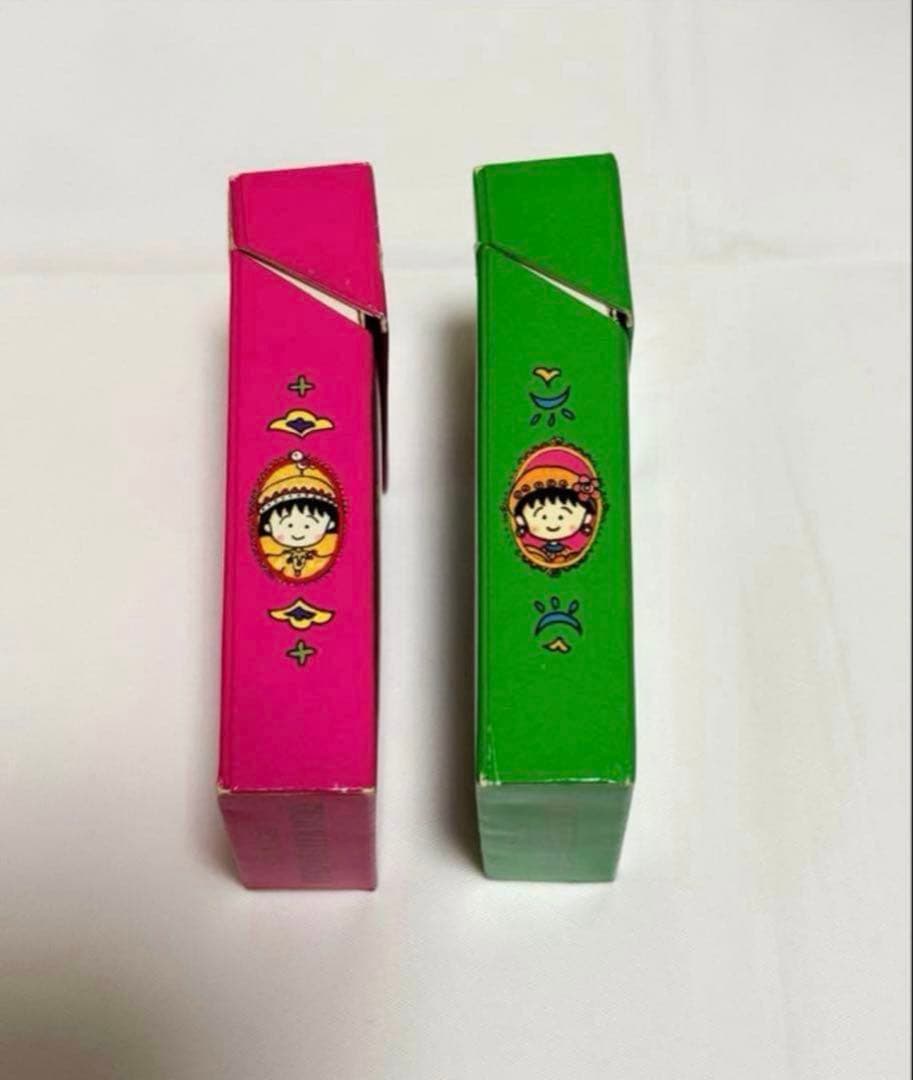 当時物　ちびまる子ちゃん　森永チョコレート　空箱　おまけカード