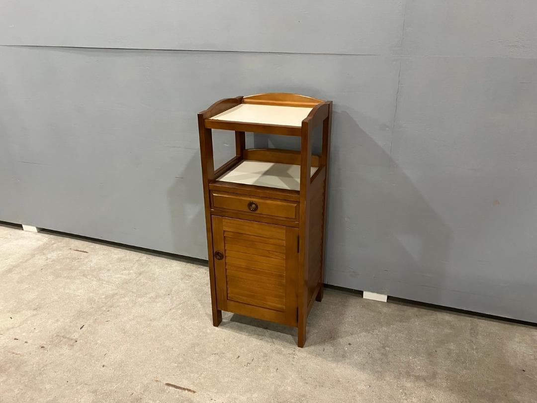 『karimoku』カリモク 電話台 TEL台 FAX台 花台 飾り台 収納家具