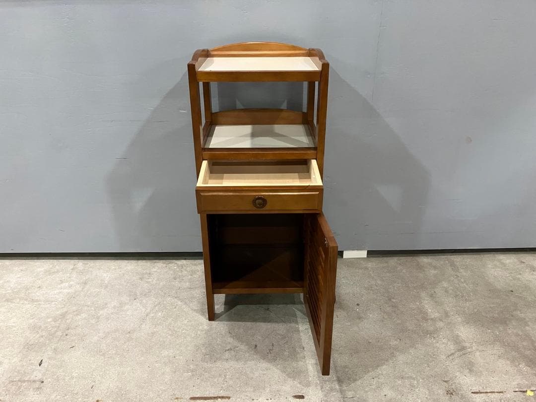 『karimoku』カリモク 電話台 TEL台 FAX台 花台 飾り台 収納家具