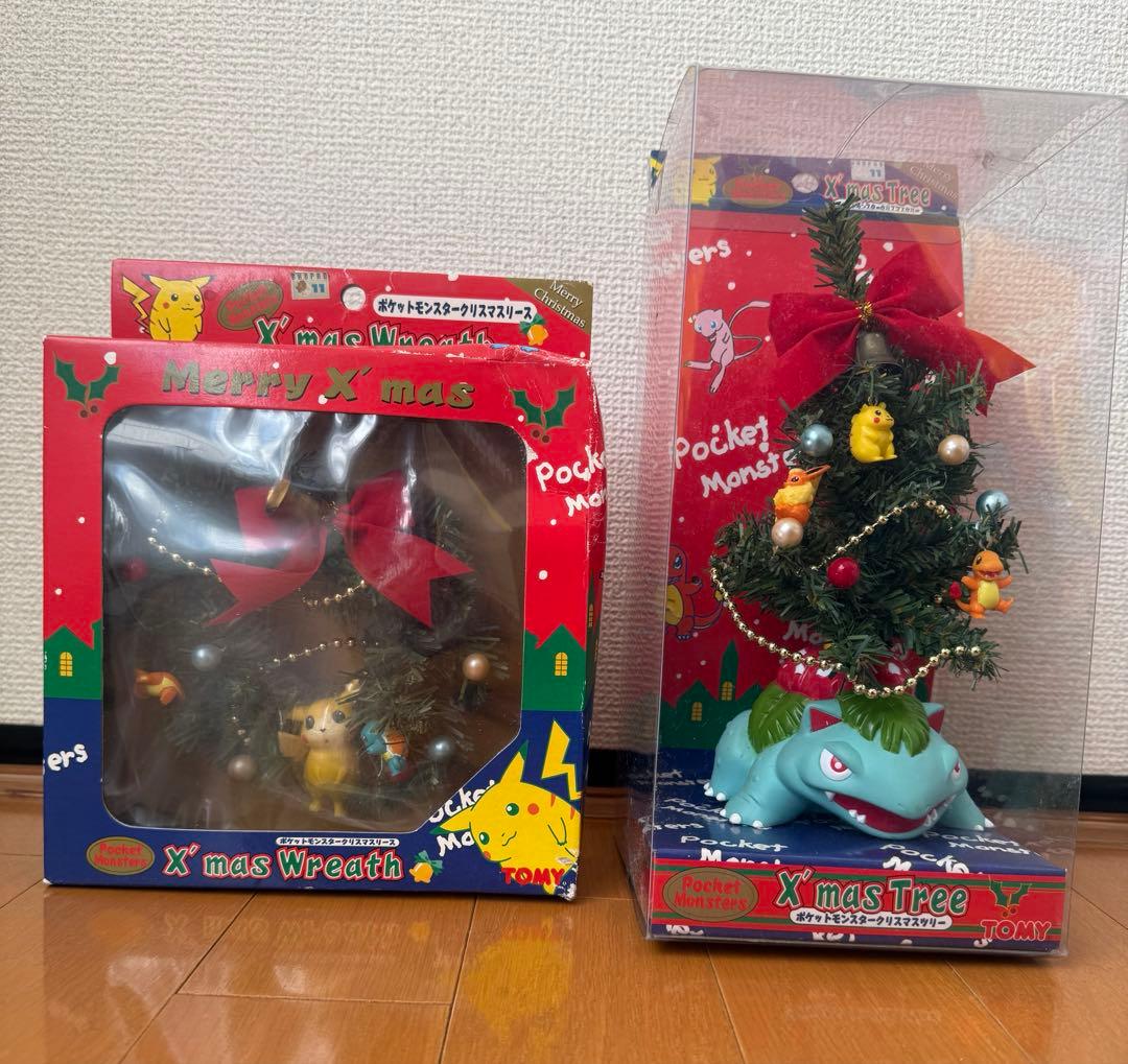 【希少】初代ポケモン クリスマスツリー リース セット フシギバナ レトロ 平成