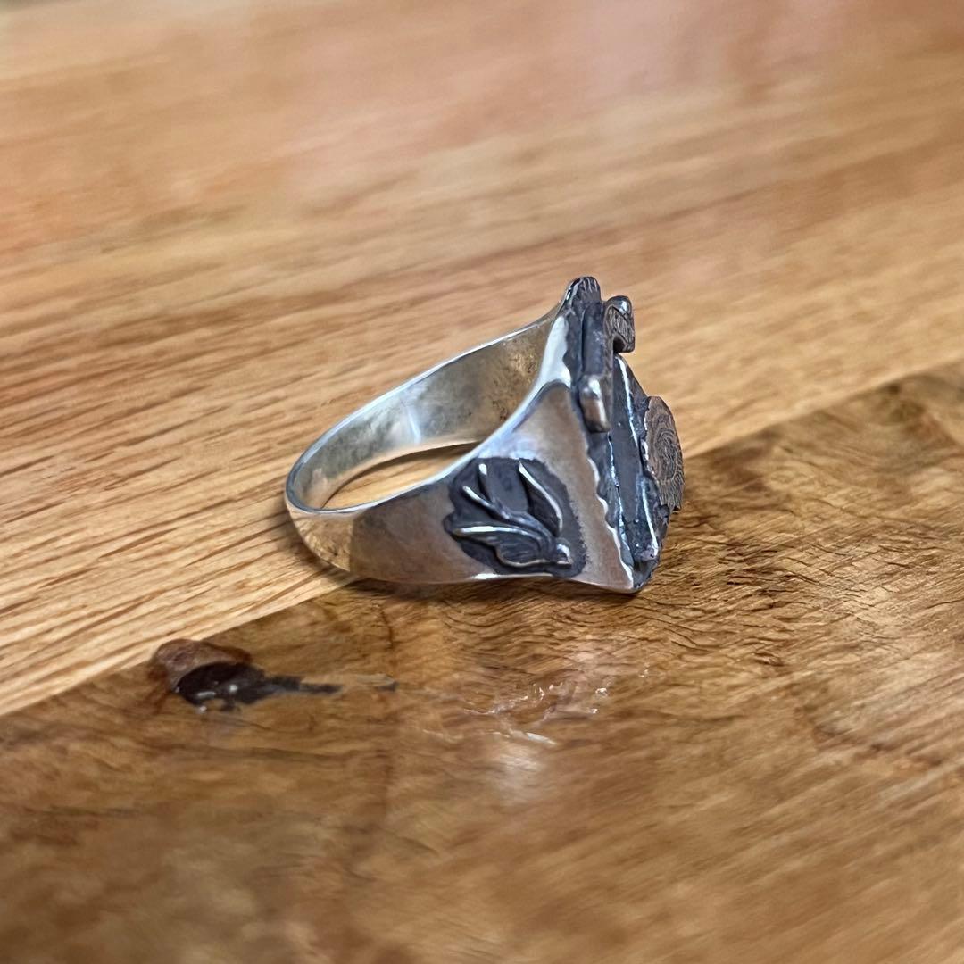 希少 ビンテージ シルバー 925 リング フリーメイソン 16号