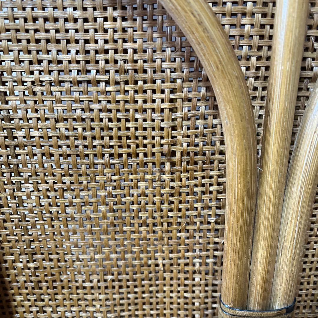 昭和レトロ 4連 ラタンパーテーション