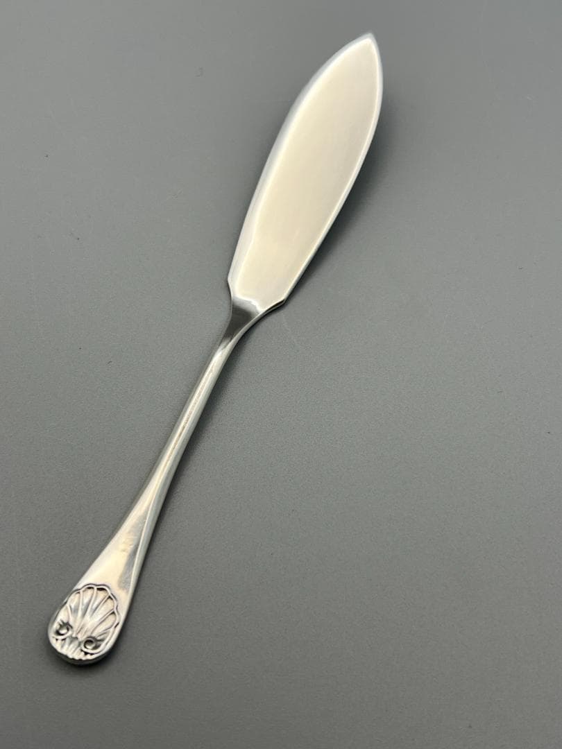 日出島　銀製　刻印　シルバートレイ　バターナイフ　シェル型トレイ　総重量約54g