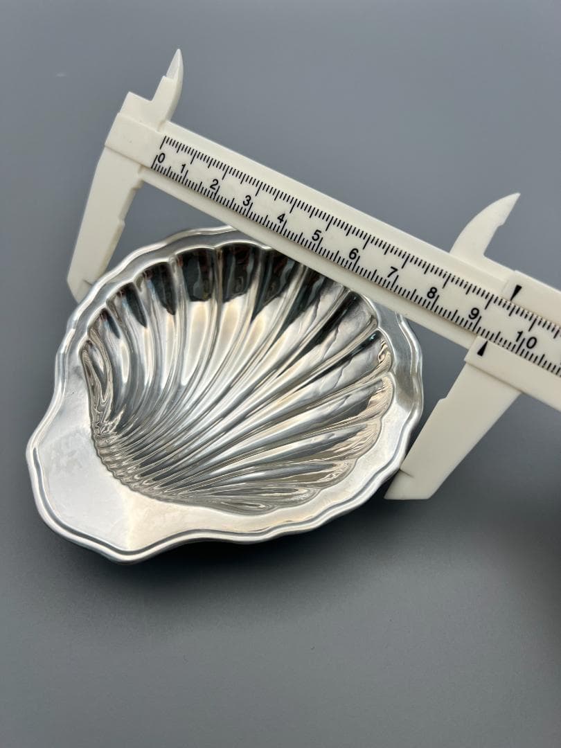 日出島　銀製　刻印　シルバートレイ　バターナイフ　シェル型トレイ　総重量約54g