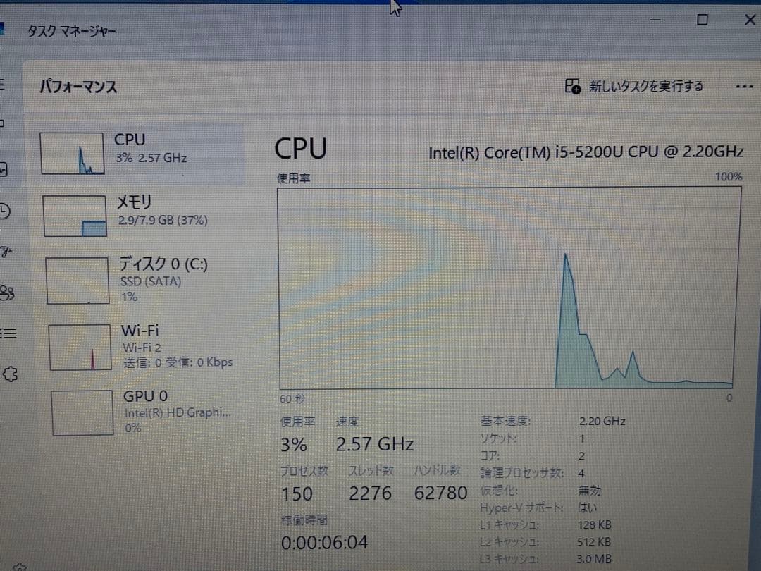 Lenovo G50-80 第5世代Core i5 8GB RAM