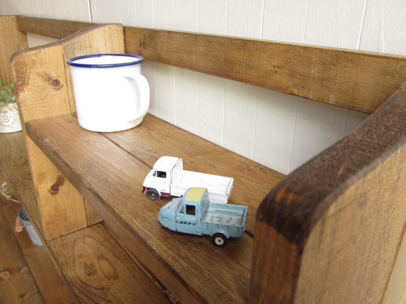 サイズオーダー可！●超ワイドラックW114●ナチュラルブラウン無垢材●受注製作