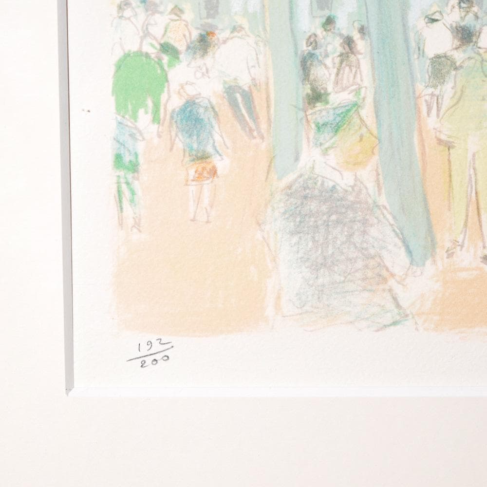 ジャン・フサロ Jean Fusaro フォンテーヌ ボルゲーゼ リトグラフ