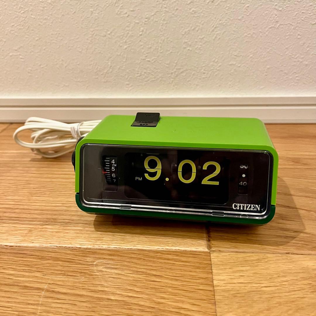 【CITIZEN】 パタパタ時計 ハイリーフ・カーチス　昭和レトロ　5RD025