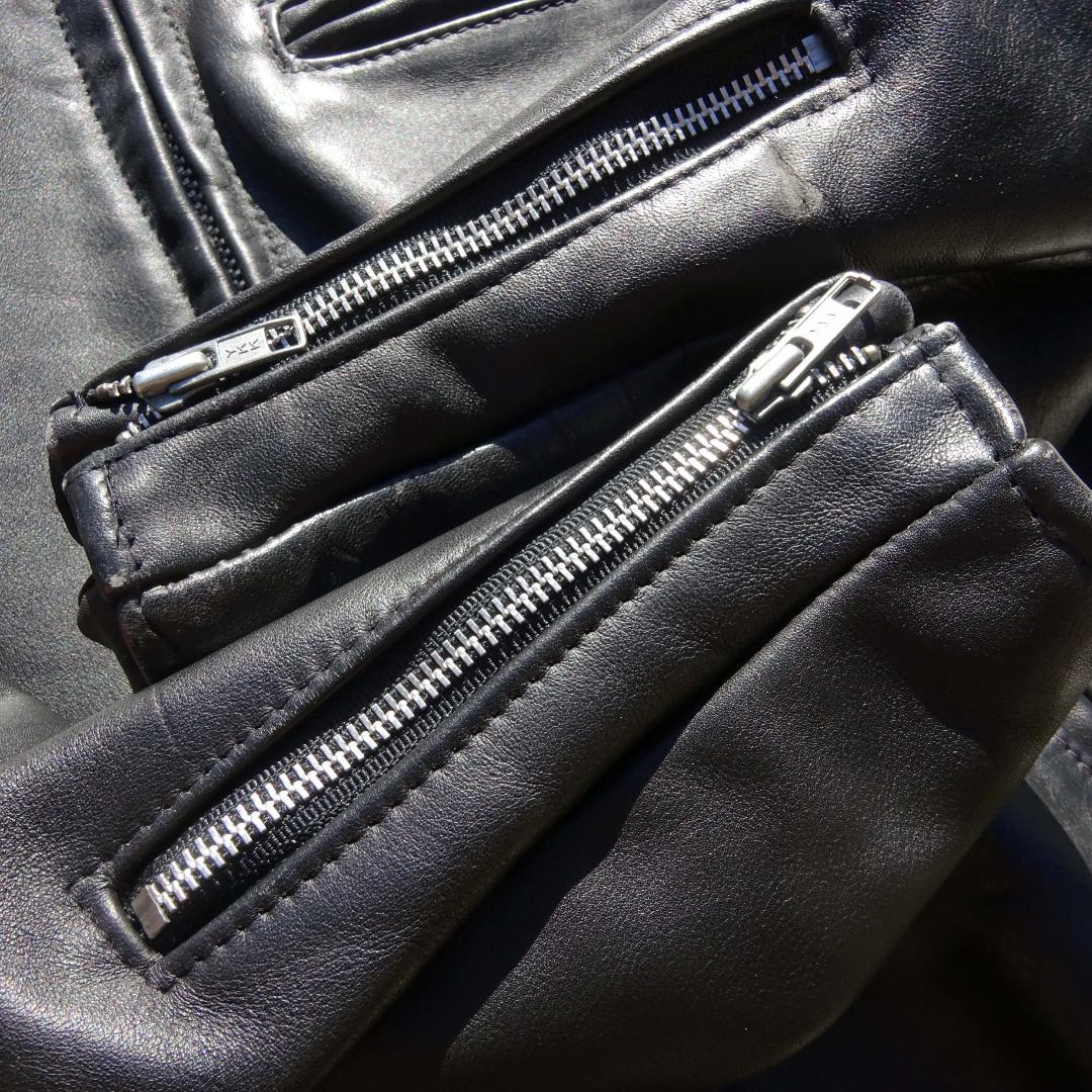 USA製立ち襟 Schott ショット 641牛革レザーライダースジャケット34