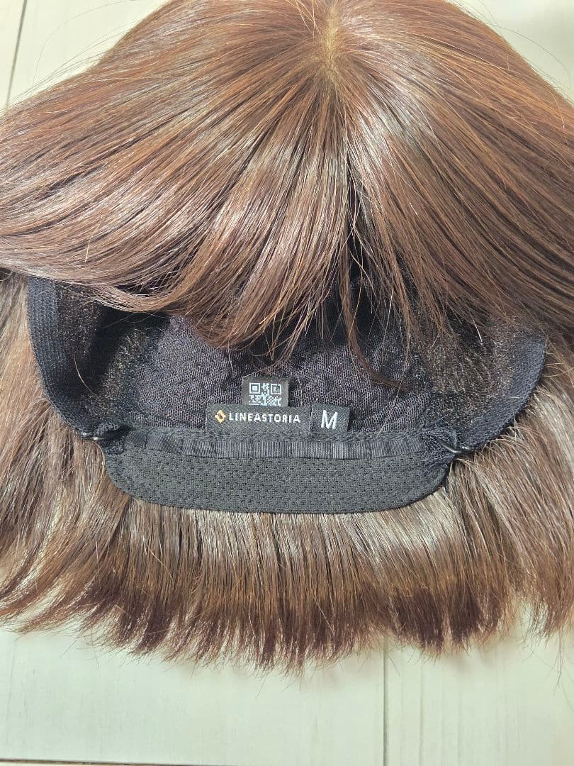 ぱ*だ様 【リネアストリア】天使のマニッシュショート人毛MIXチョコブラウンM