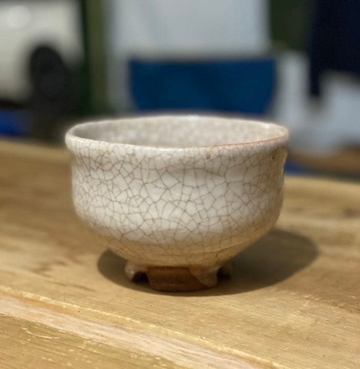 初夢価格　二碗セット　三輪休和、壽雪　萩焼　人間国宝