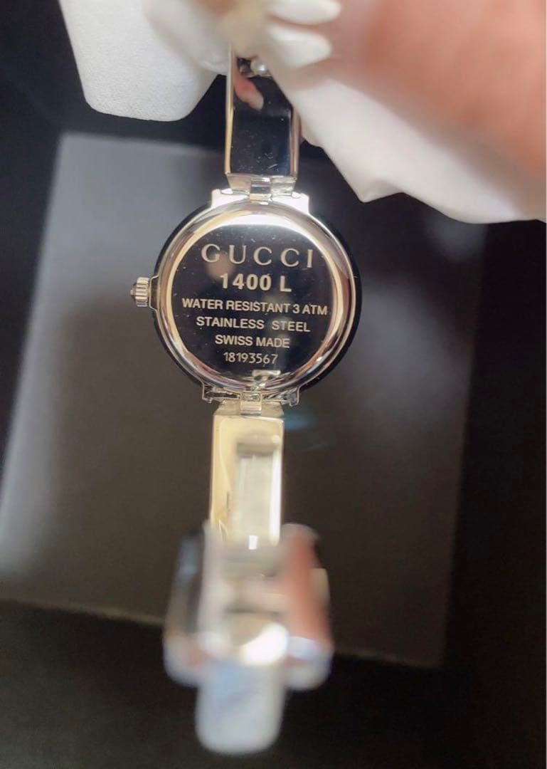 GUCCIグッチ GG文字盤 腕時計 レディースウォッチ シルバー 1400L