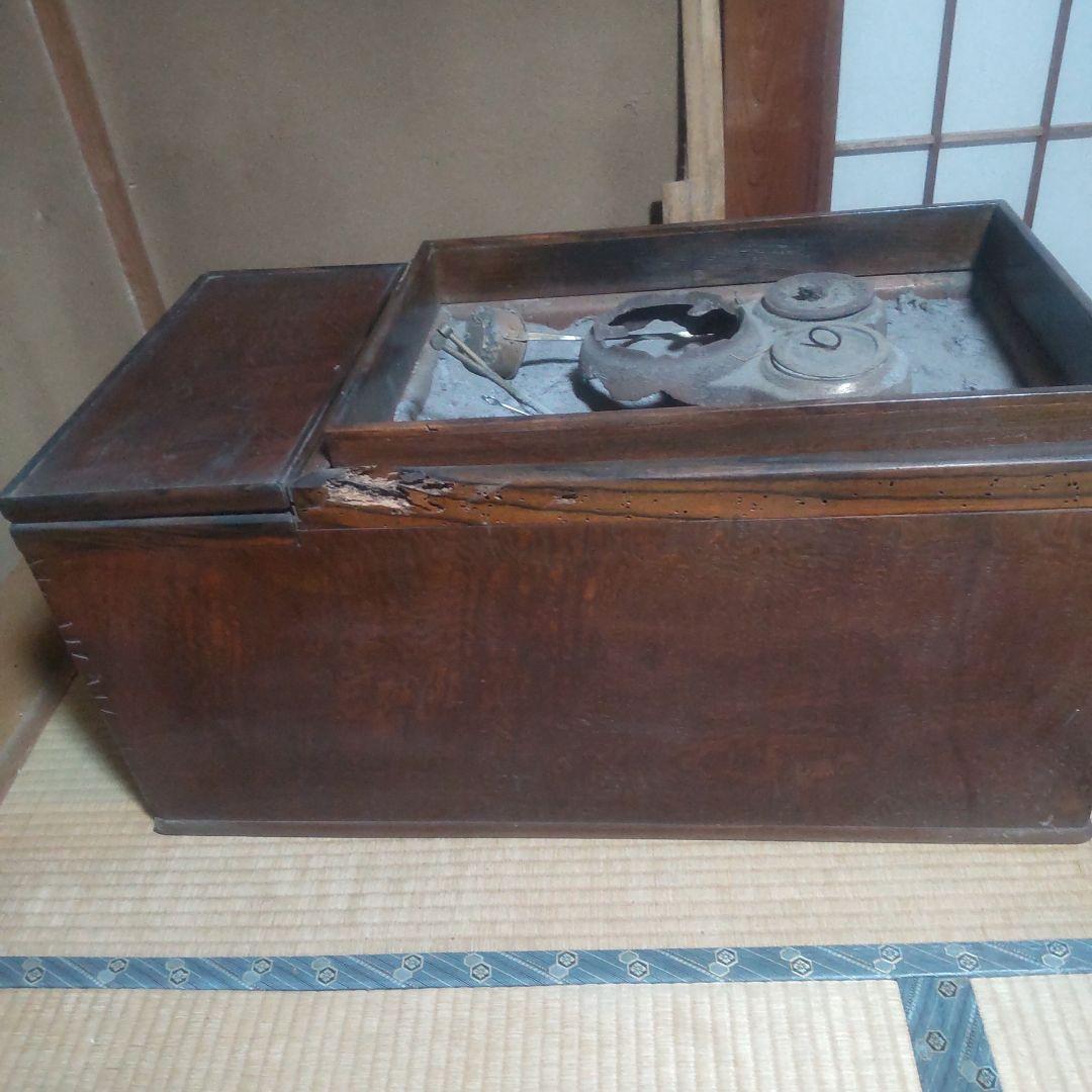 ス*ト様 木製長火鉢 伝統工芸 レトロ アンティーク 古民具　家具　日本伝統