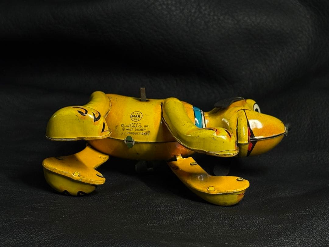 ビンテージ ブリキ製 ディズニー ラインマー社製 プルート ディズニー公式 可動
