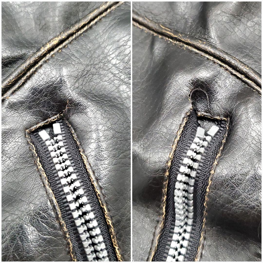 背面ビッグロゴ刺繍◆ハーレーダビッドソン◆PVCライダースジャケットSJ1444