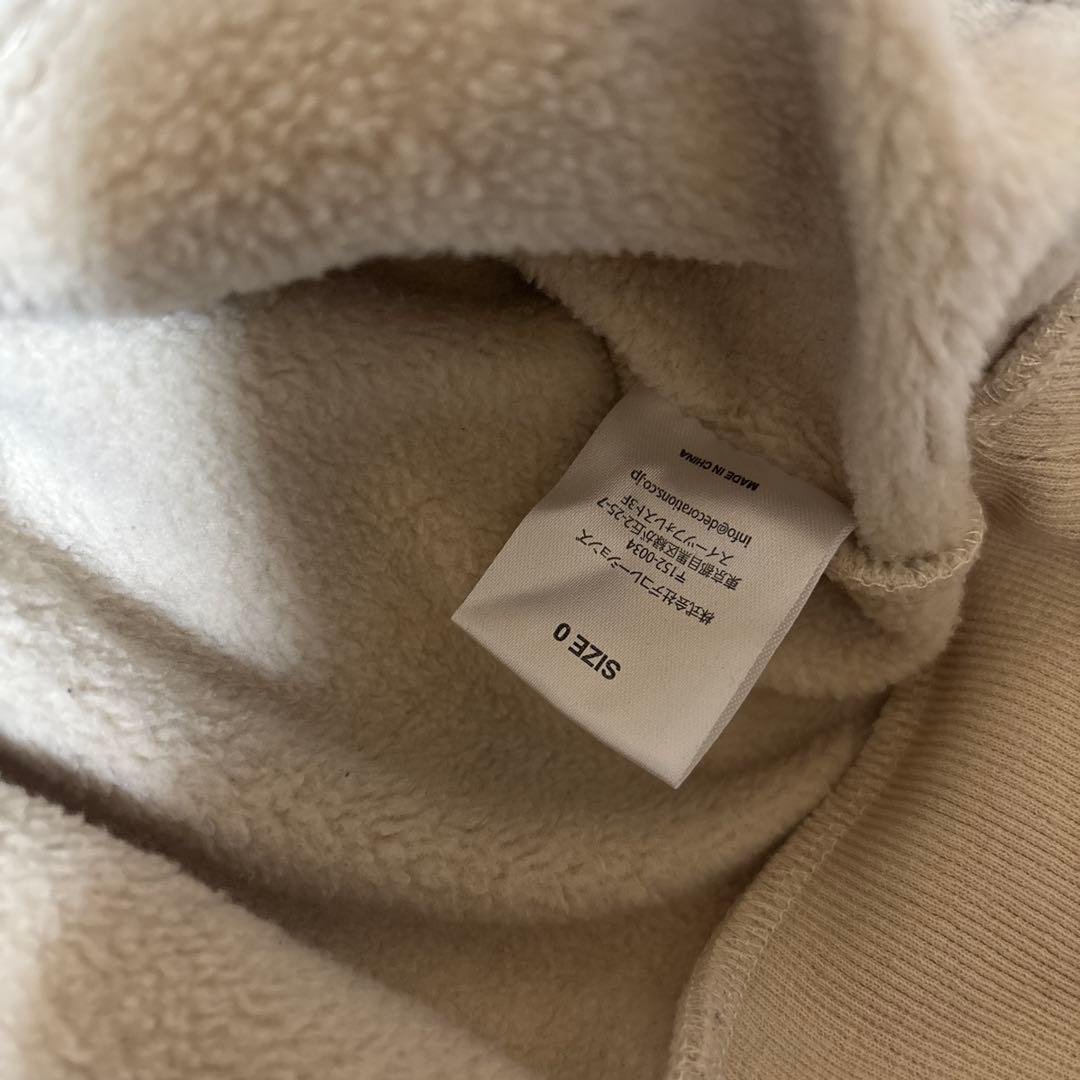 値下げ マイファスHiro RULE THE FATE 裏起毛フーディ ベージュ