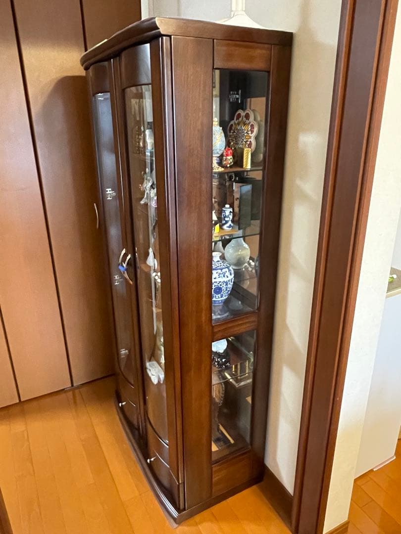 高級 コレクションケース ライト付 コレクションボード ガラスケース 完成品