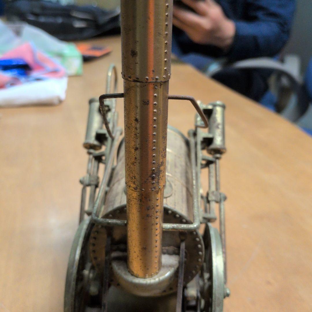 ロケット 蒸気機関車モデル 約30cm