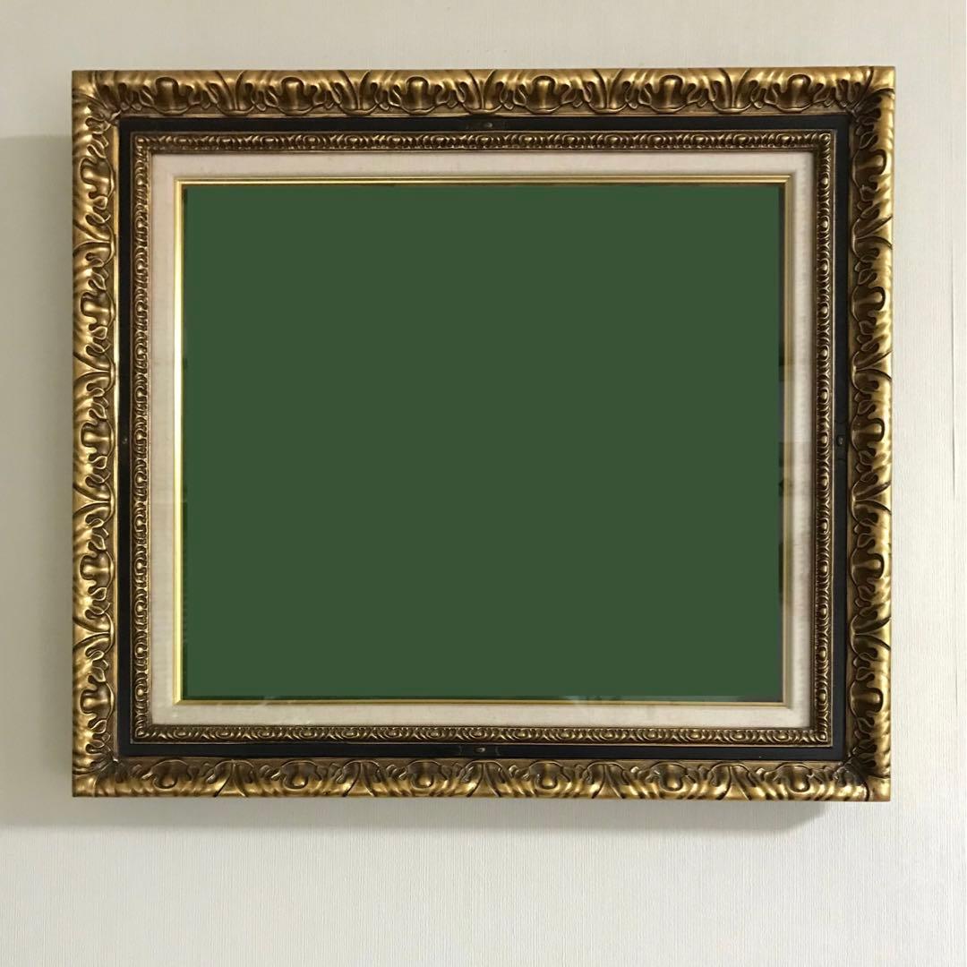 安心安全たのメル便発送＊アンティーク＊金色 油彩 額縁 約69cm x 61cm