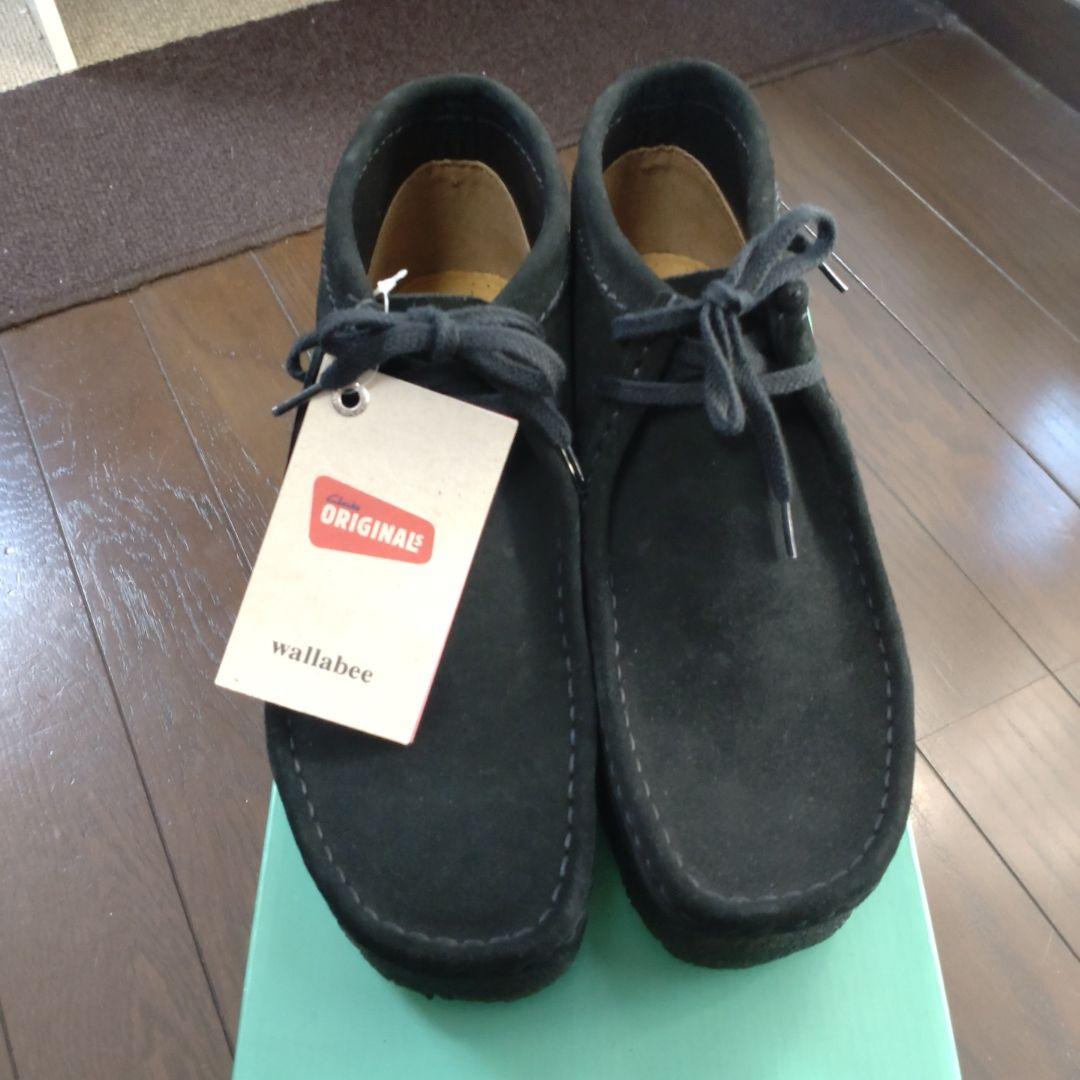 新品 CLARKS クラークス Wallabee メンズ ワラビー ブラック