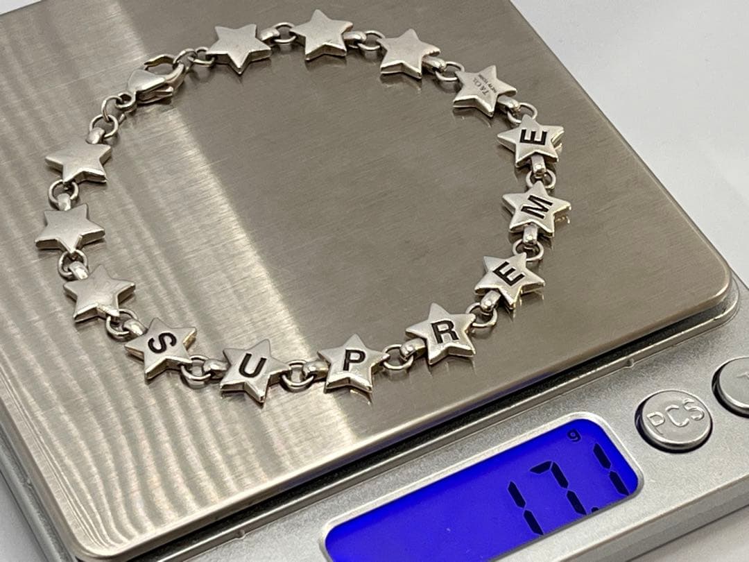 c747 美品　ティファニー×シュプリーム　パフ　スター　ブレスレット　925