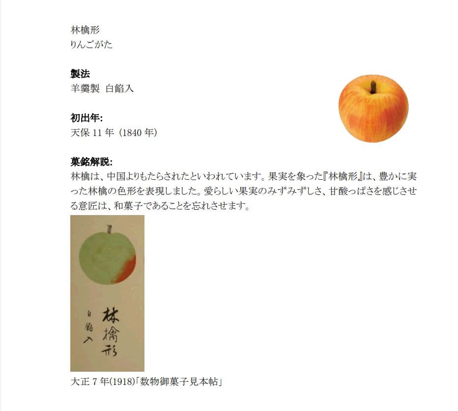 とらやパリ　2026年ガレット・デ・ロア　フェーブ(林檎形)