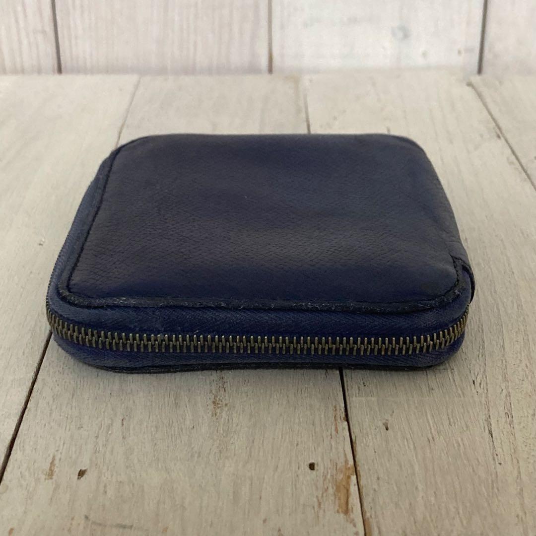HERMES エルメス ケース アザップ シルクイン コンパクト ネイビー