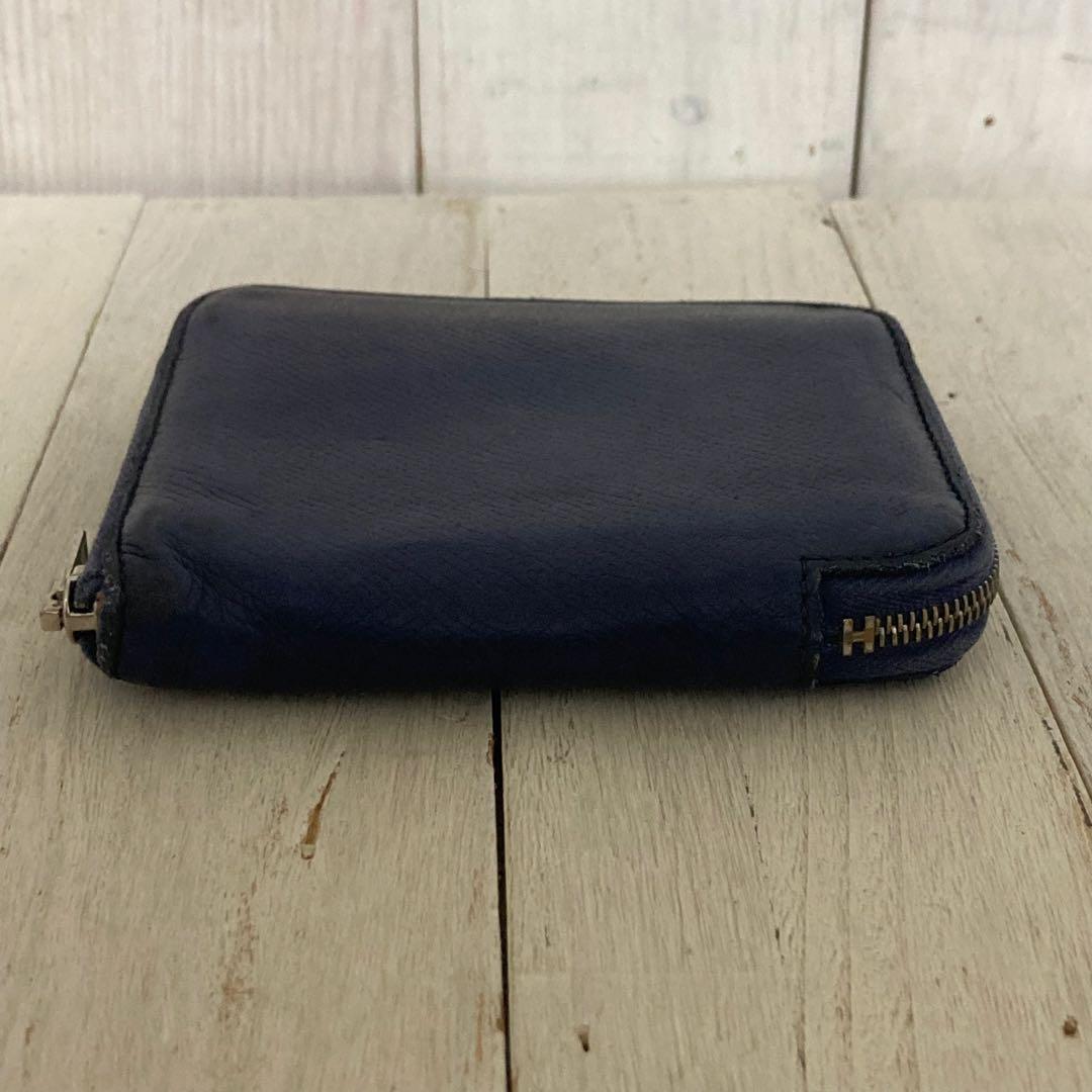 HERMES エルメス ケース アザップ シルクイン コンパクト ネイビー