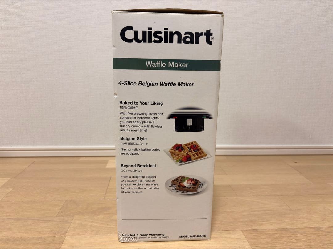 Cuisinart クイジナート ワッフルメーカー WAF-100JBS