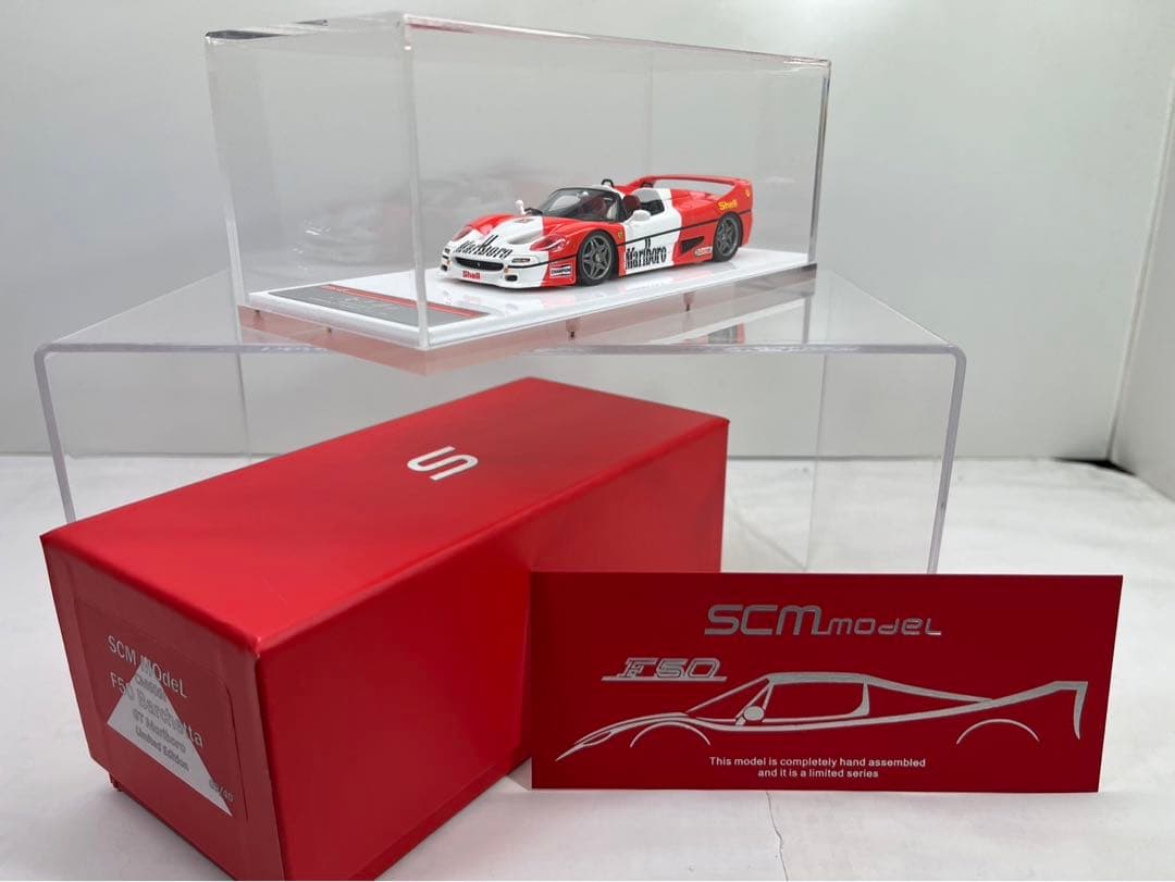 ミニカー SCMMOdeL1/43FerrariF50BarchettaGTMarboro
