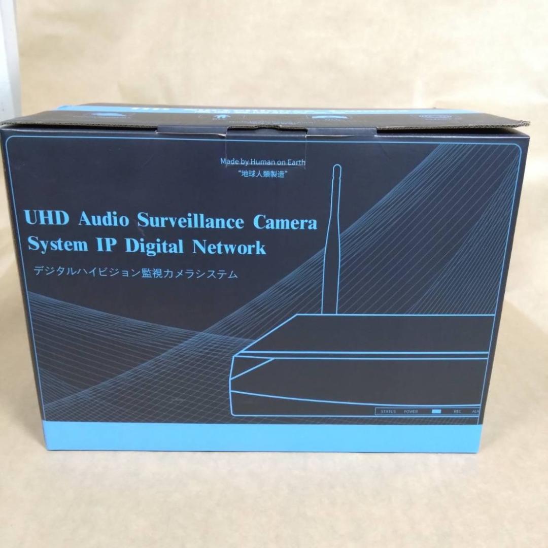 防犯カメラ ネットワークワイヤレスシステム 3K画素カメラ8台・録画機セット