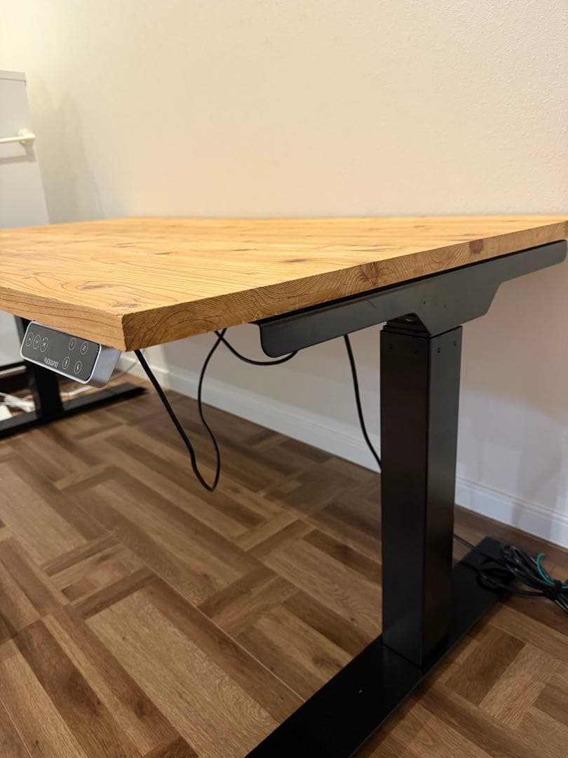 【た！】FLEXISPOT E7B 吉野杉天然無垢 150×80