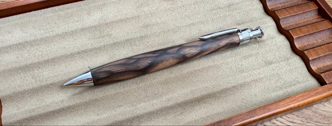 工房楔 黒柿孔雀杢 ペンシル楔 シャープペンシル ほぼ新品