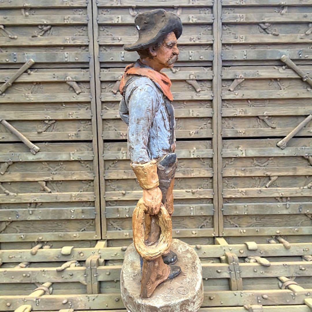 マイケルガーマン　オールドアメリカン　カウボーイ 彫刻