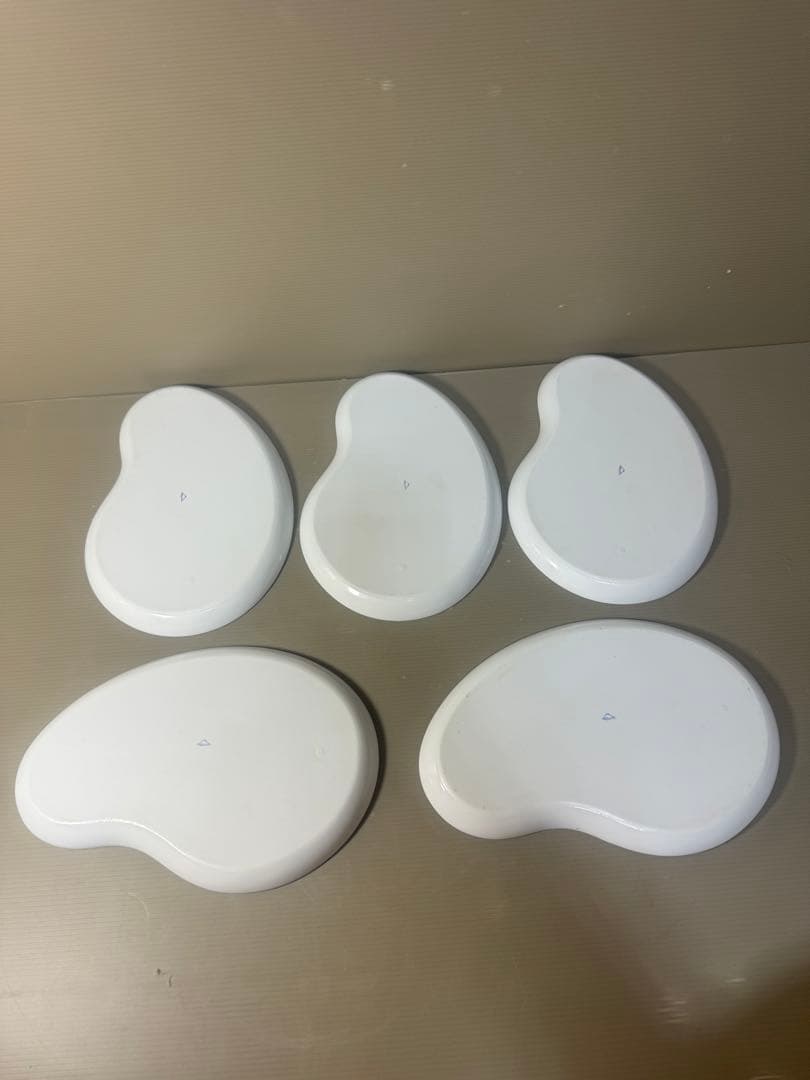 2521 深川製磁　瓢箪型　蝶文　皿　5客　未使用