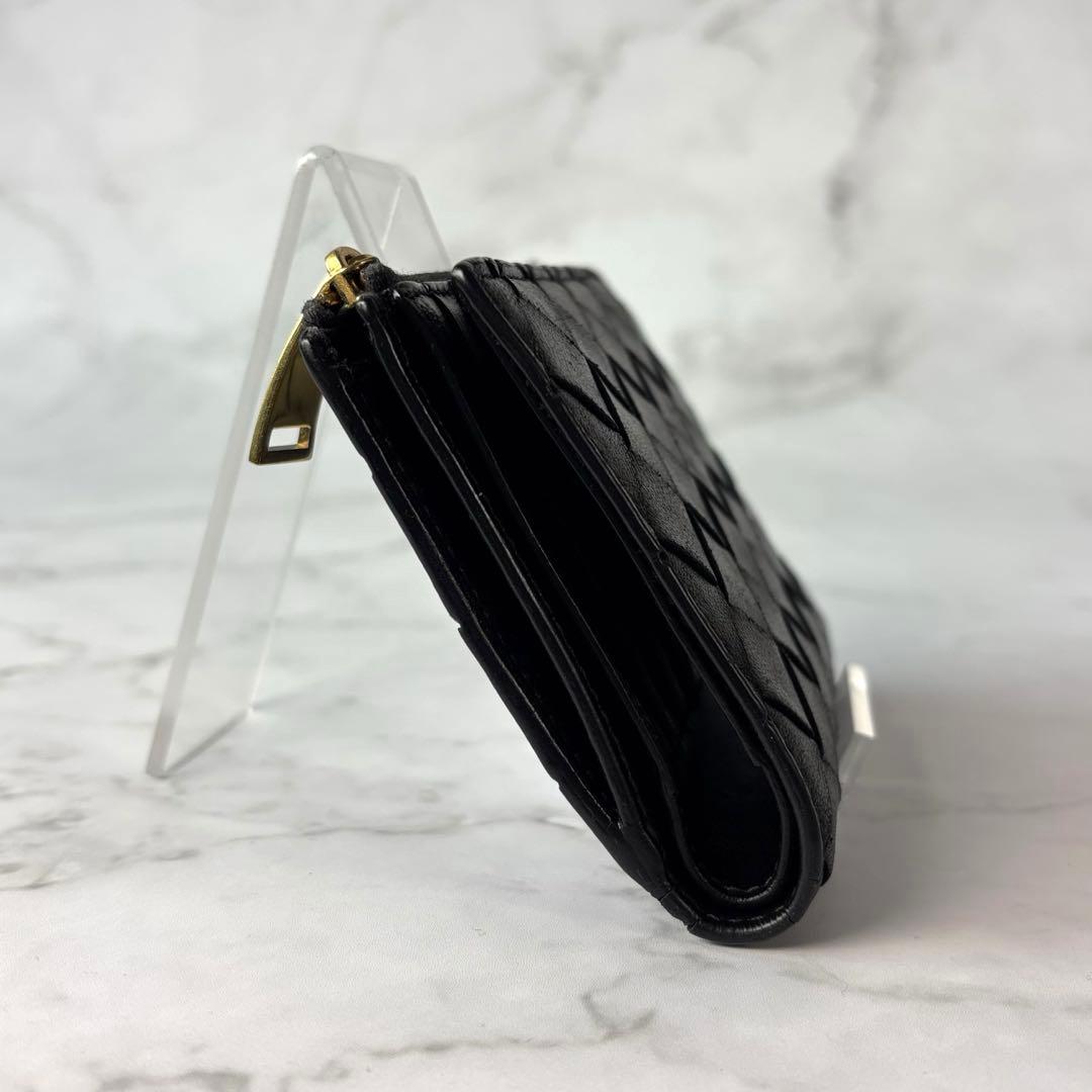 BOTTEGA VENETA 財布 2つ折り イントレチャート 黒