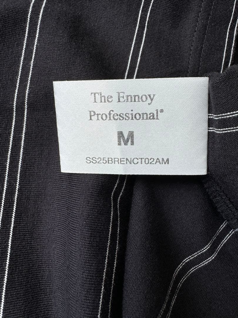 トップス 25SS Ennoy PANELBORDER S/ST-SHIRT BLACKM