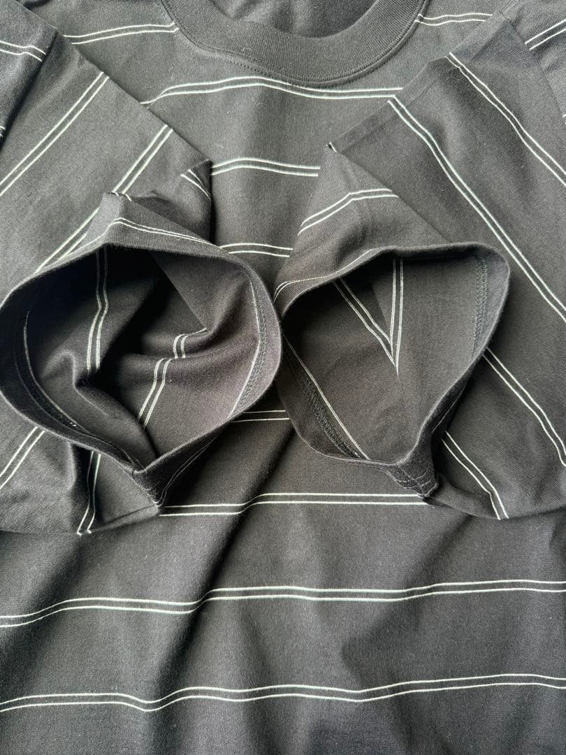 トップス 25SS Ennoy PANELBORDER S/ST-SHIRT BLACKM